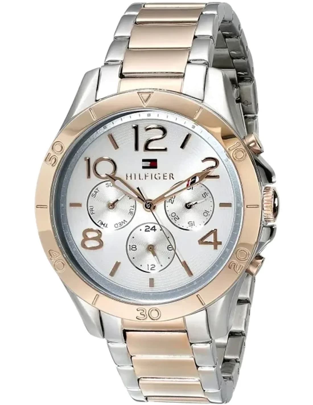 Montre Femme Tommy Hilfiger 1781525 Maillons en acier de couleur or rose et argentée