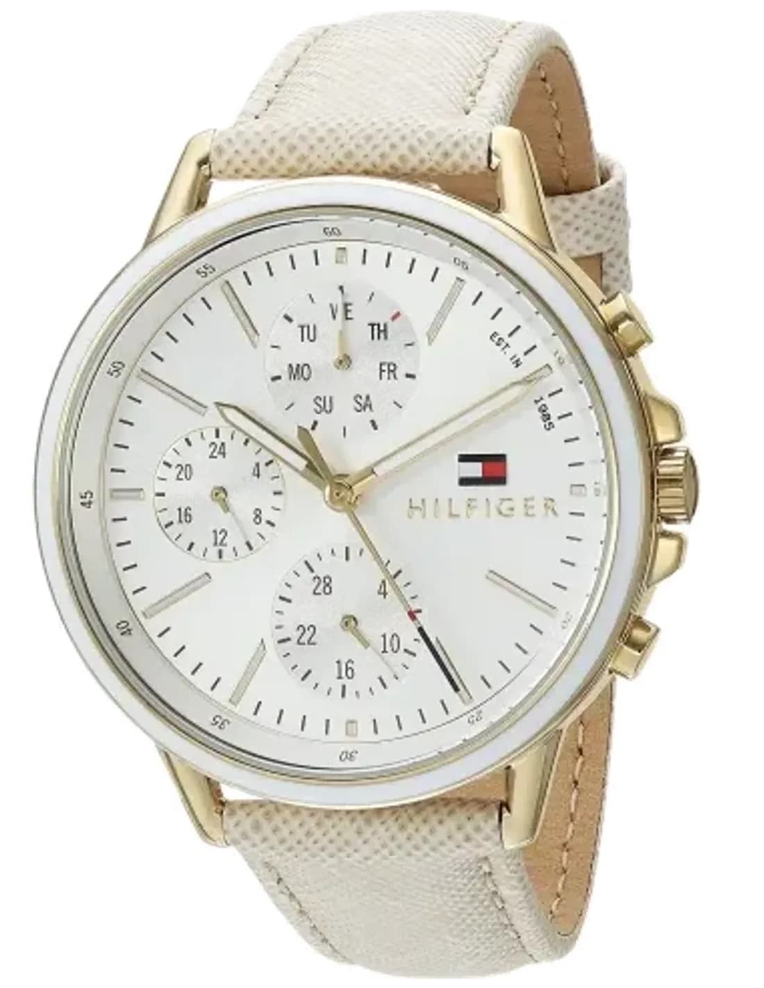 Montre Femme Tommy Hilfiger Sport 1781790 bracelet en cuir beige