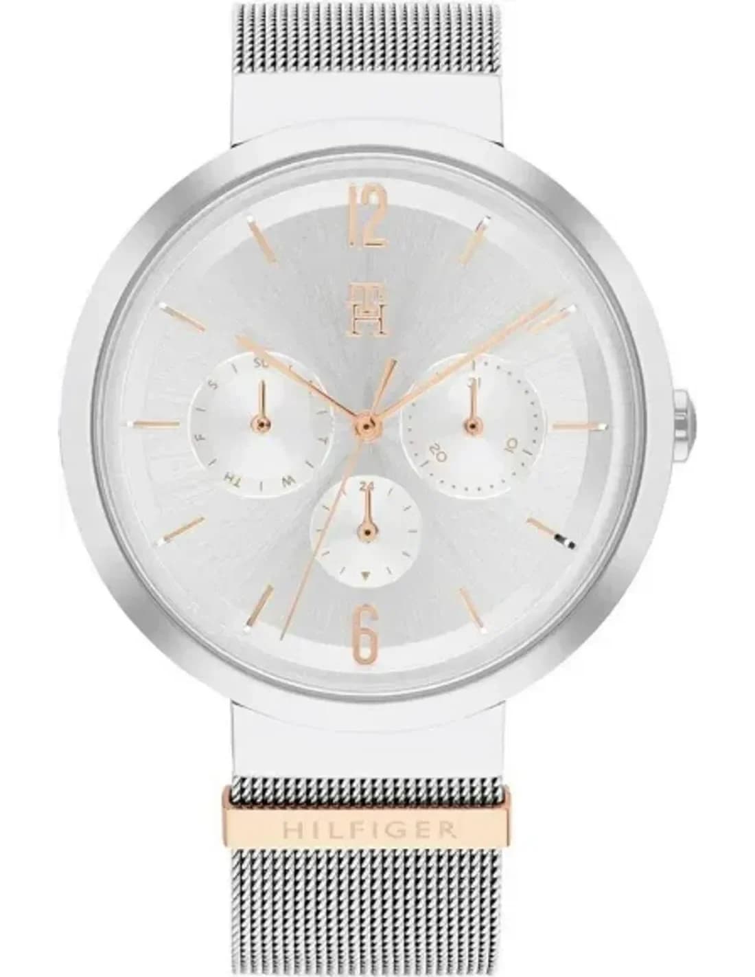 Montre Femme Tommy Hilfiger Lidia 1782537 bracelet acier maille milanaise argenté