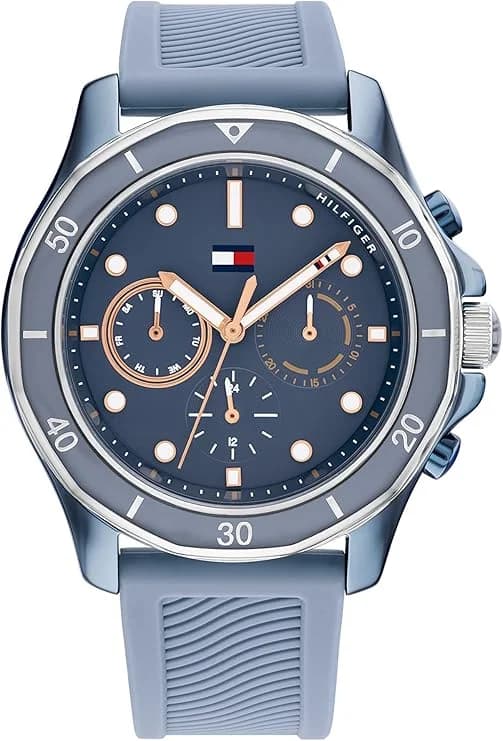 Montre Femme Tommy Hilfiger Brooklyn 1782571 cadran bleu bracelet silicone