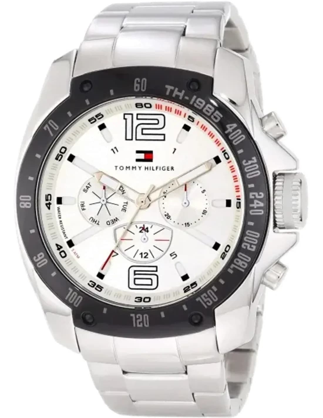 Montre Homme Tommy Hilfiger Grand Prix 1790872 Argenté