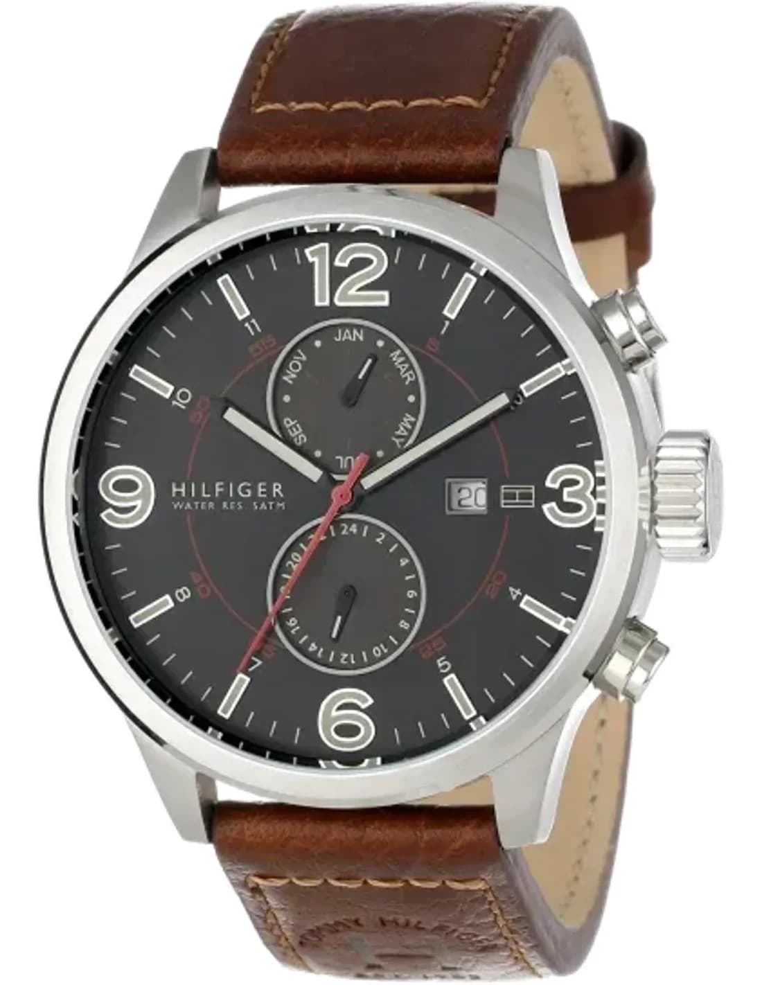 Montre Homme Tommy Hilfiger 1790892 Bracelet en cuir brun