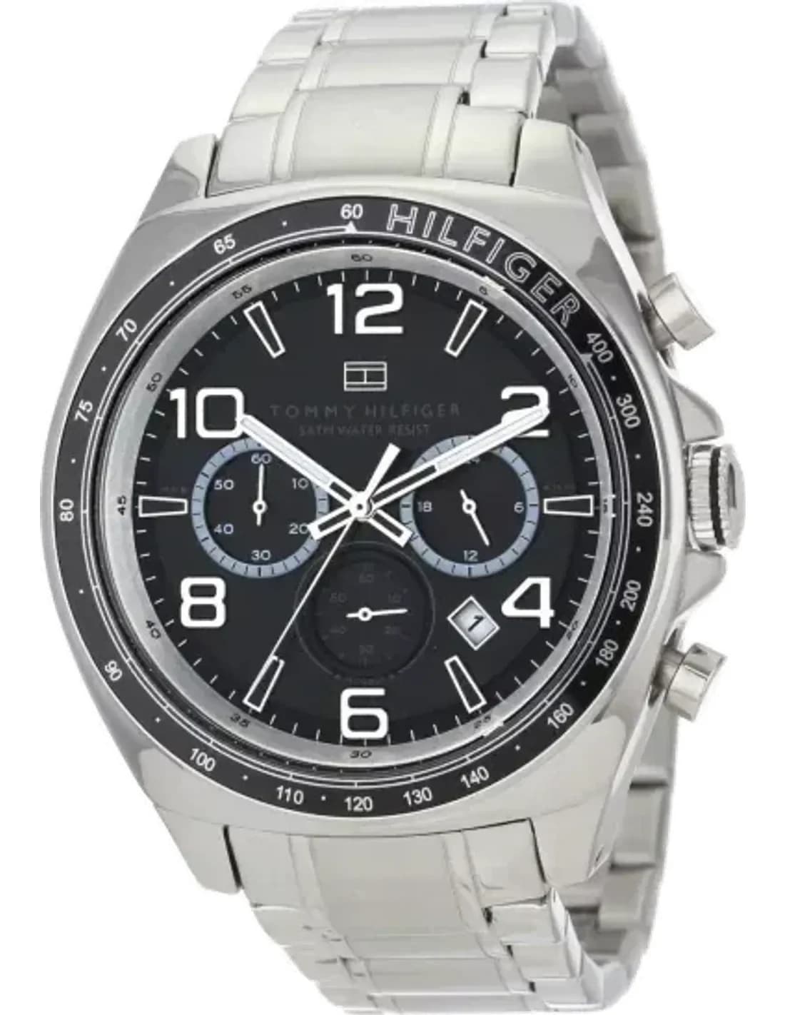 Montre Homme Tommy Hilfiger Colton 1790939 Bracelet Argenté En Acier Inoxydable