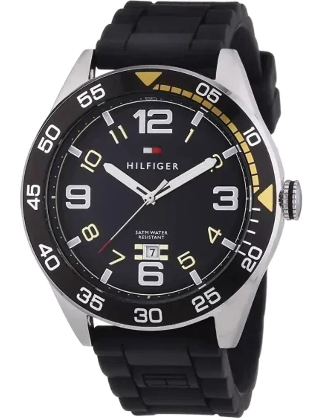 Montre Homme Tommy Hilfiger 1790978 Bracelet En Silicone couleur noire