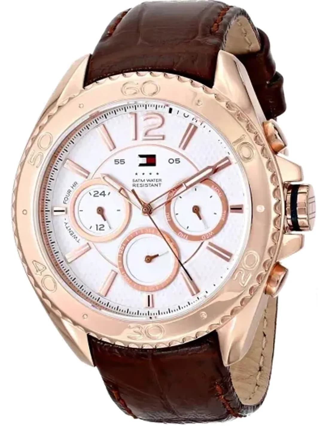 Montre Homme Tommy Hilfiger 1791031 Lunette crantée couleur dorée
