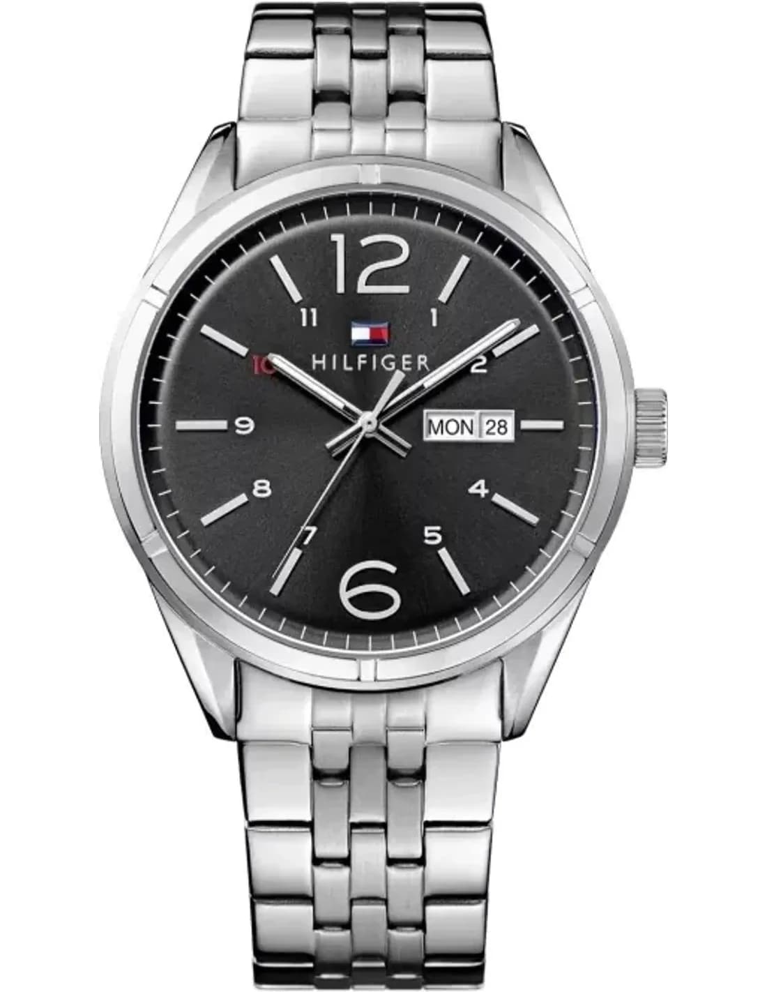 Montre Homme Tommy Hilfiger 1791071 Cadran noir guichets jour et date
