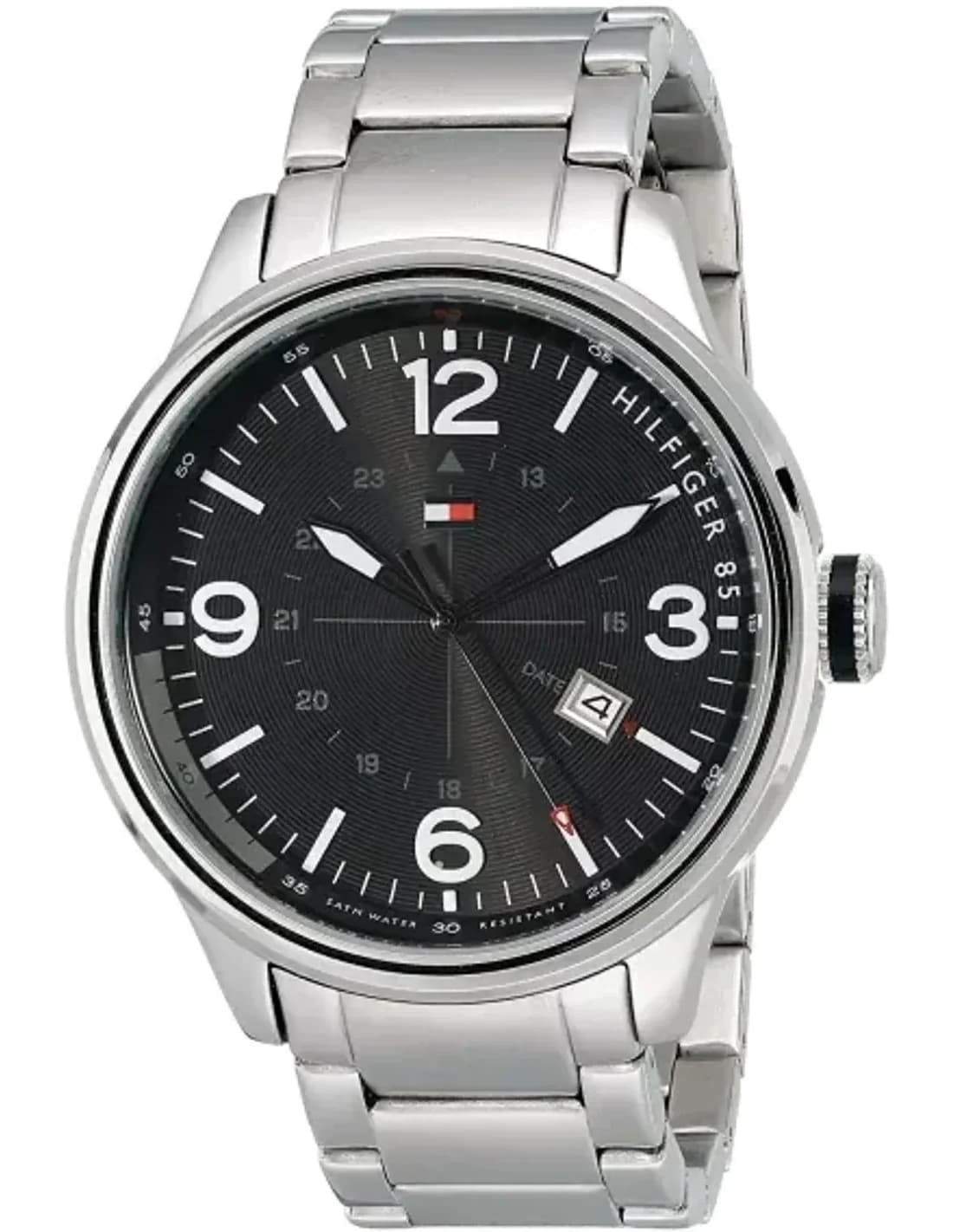 Montre Homme Tommy Hilfiger 1791105 Bracelet Argenté En Acier Inoxydable