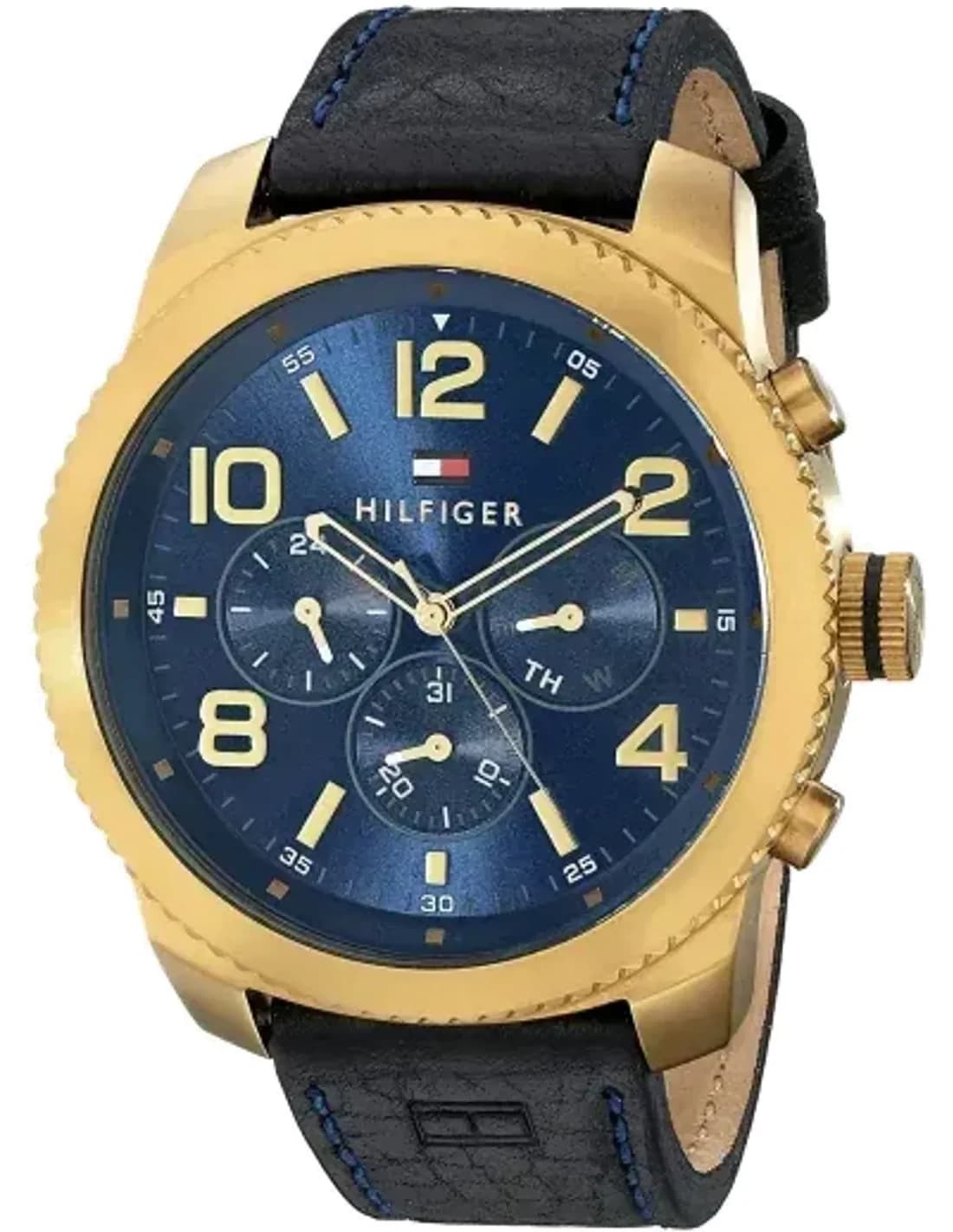 Montre Homme Tommy Hilfiger Casual 1791108 Lunette crantée couleur or