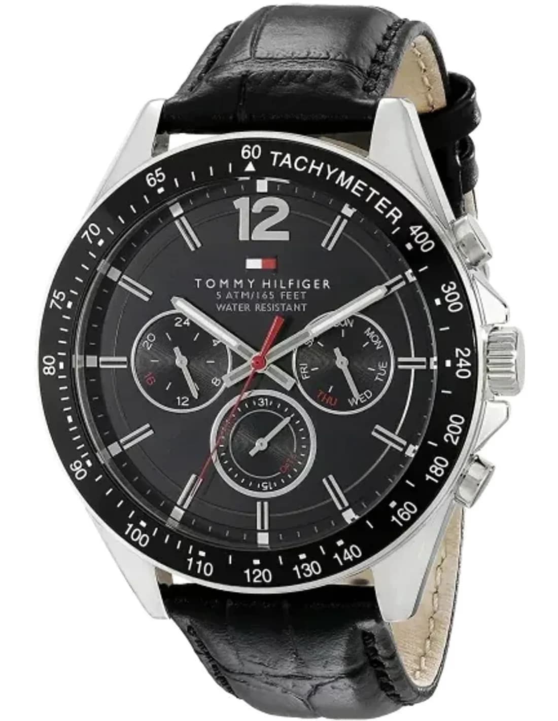 Montre Homme Tommy Hilfiger Sophisticated 1791117 Bracelet En Cuir Noir