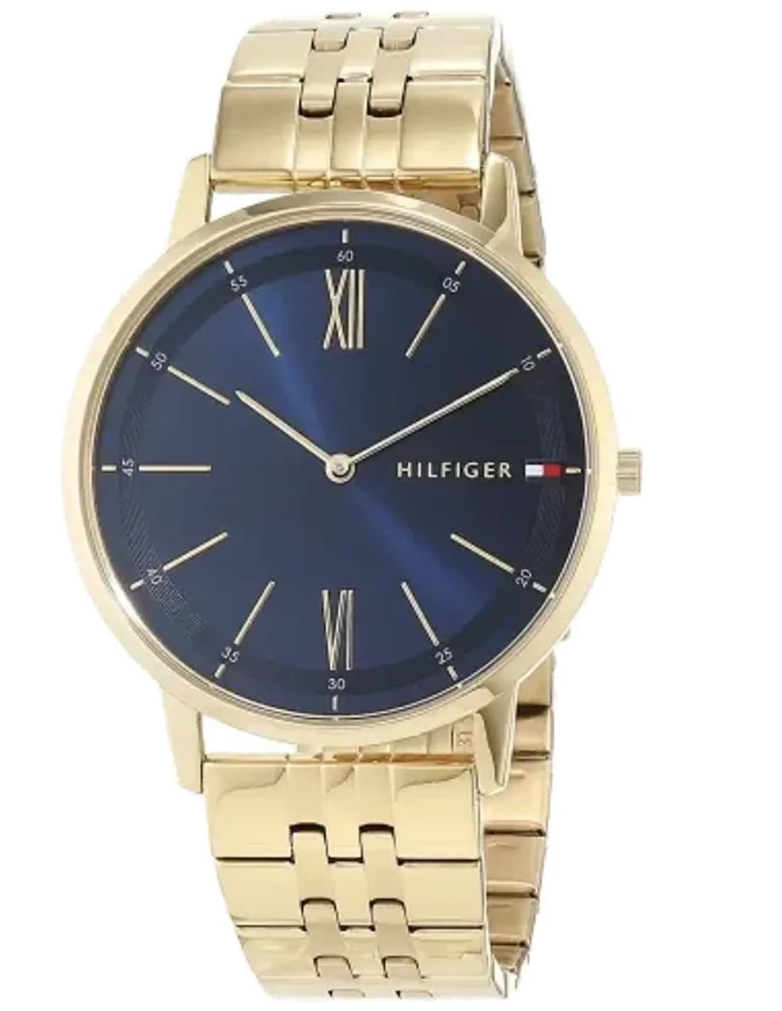 Montre Homme Tommy Hilfiger Cooper 1791513 Acier or avec cadran bleu