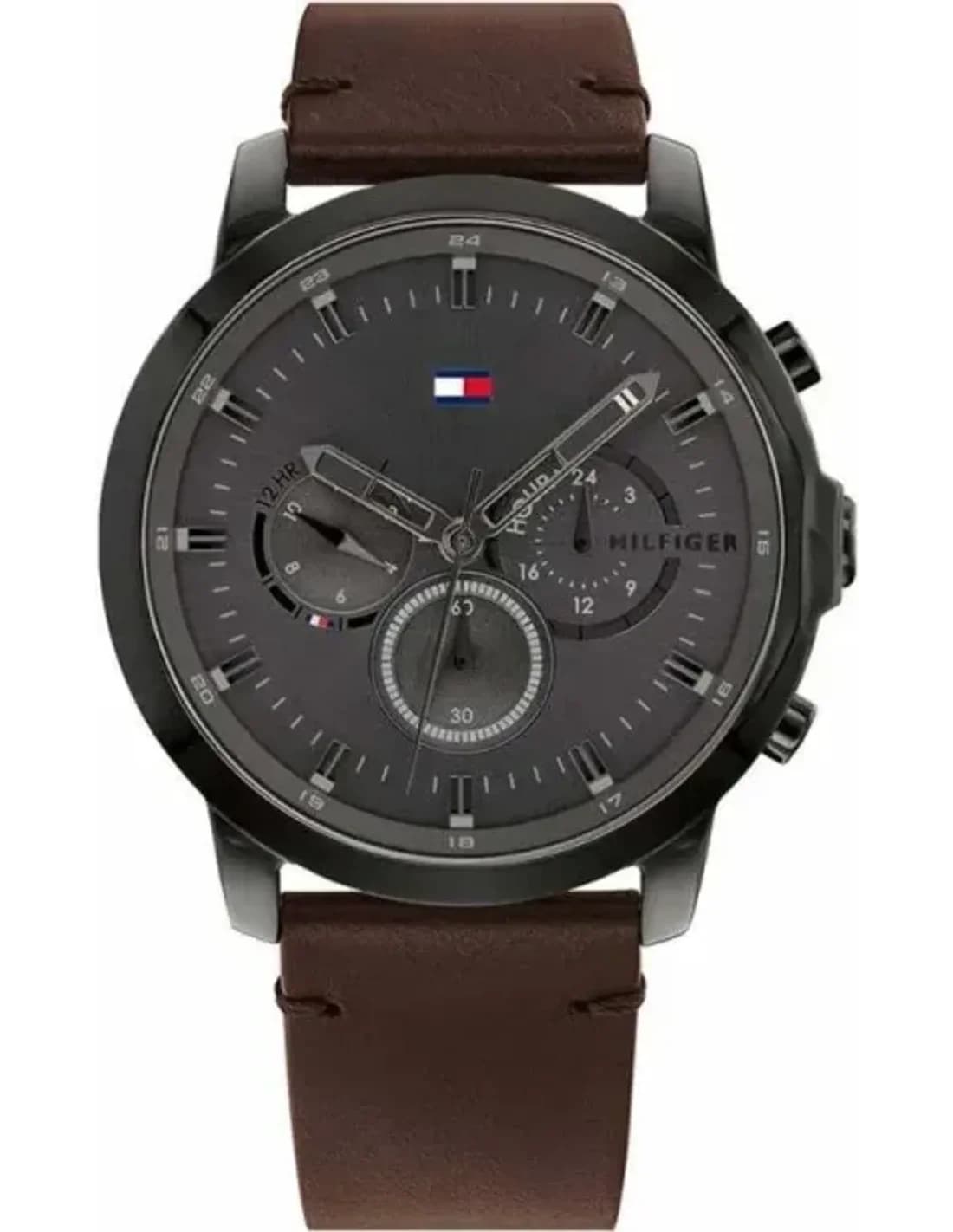 Montre Homme Tommy Hilfiger Jameson 1791799 bracelet cuir marron