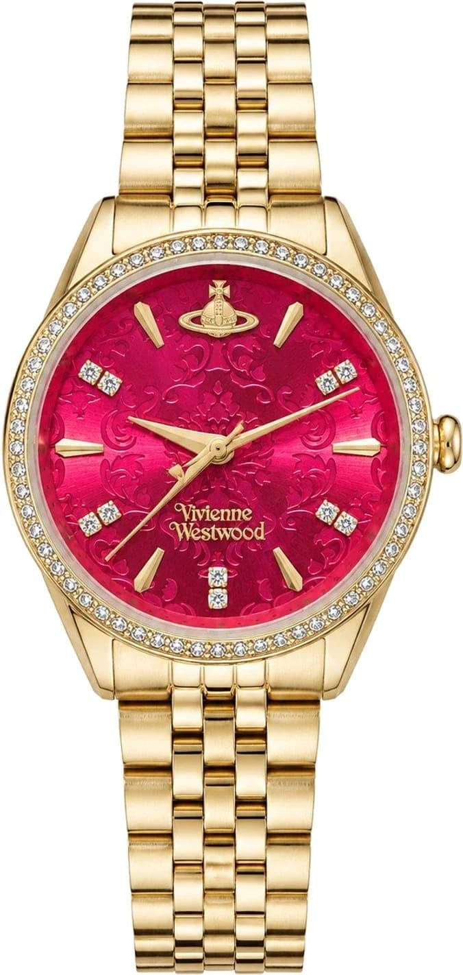 Montre Femme Vivienne Westwood Little Wallace VV327RRGD cadran rose bracelet acier