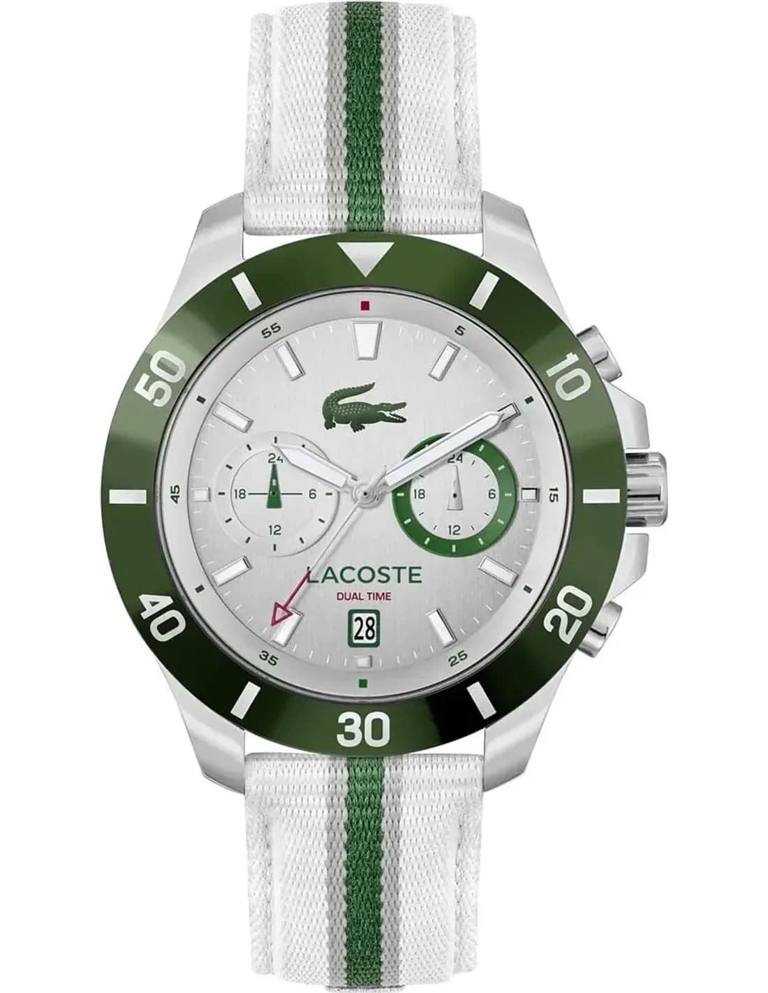 Montre Homme Lacoste Toronga 2011340 cadran argenté bracelet tissu