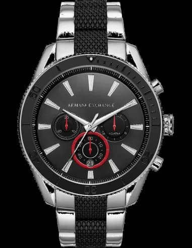 Montre Armani Exchange AX1813 Bracelet bi-ton noir et acier