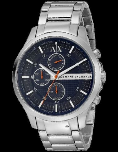 Armani Exchange AX2155 Chronograph Stainless Steel Men's Watch with Black Dial