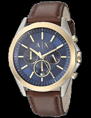 Montre Armani Exchange AX2612 Bracelet Cuir Marron