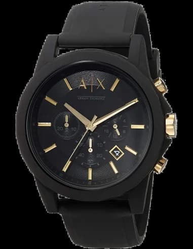 Armani Exchange AX7105 Black Silicone Strap Men's Watch