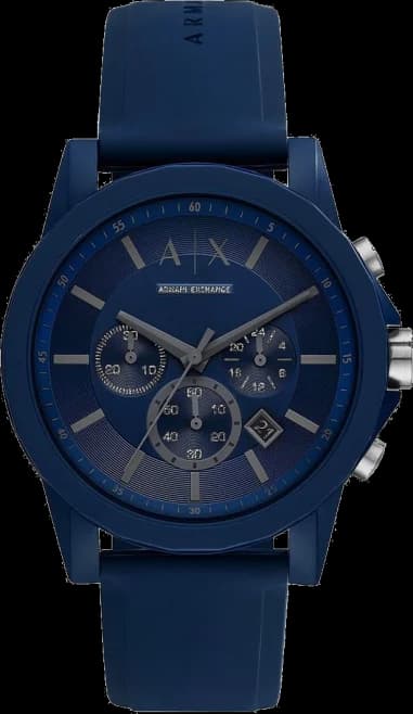 Armani Exchange AX7128 Blue Silicone Strap Men's Watch