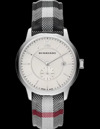 Burberry BU10002 Textile and Metal Round Case Men's Watch