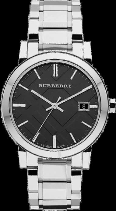 Burberry BU9001 Stainless Steel Watch with Black Dial