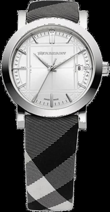 Montre Femme Burberry BU1378 Nova motif tartan noir & blanc