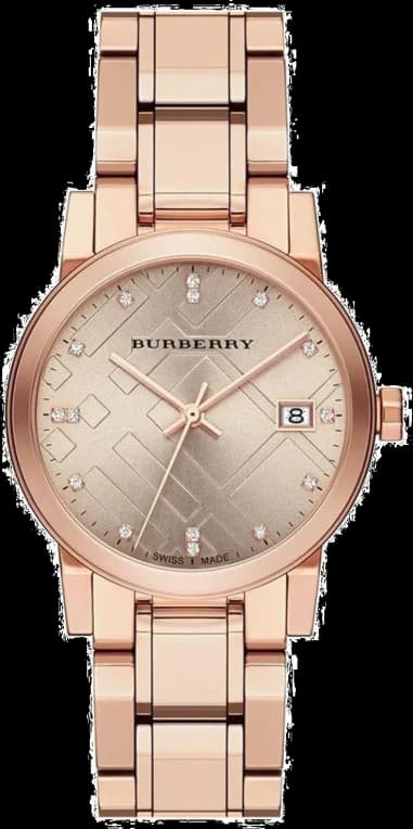 Burberry BU9126 The City Stainless Steel Rose Gold and Crystal Women's Watch