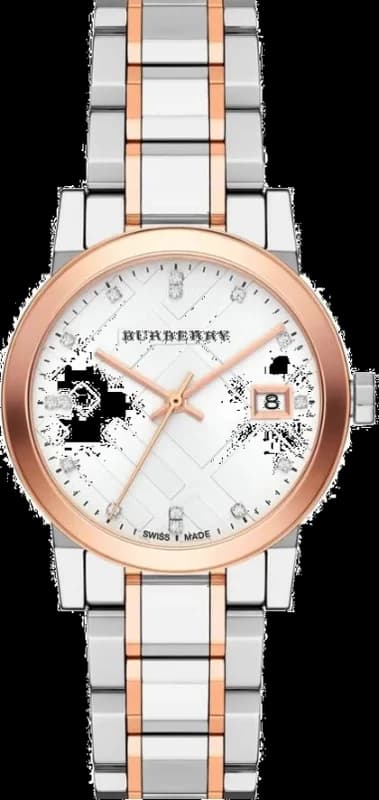 Burberry BU9214 Two-Tone Stainless Steel Swarovski Crystal Women's Watch