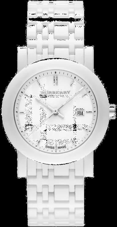 Montre Femme Burberry Céramique Blanche BU1870 Swiss Made