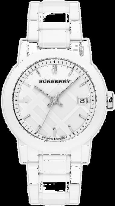 Montre Femme Burberry Céramique Blanche BU9180 Swiss Made