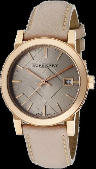 Burberry BU9109 Stainless Steel and Beige Leather Tartan Women's Watch