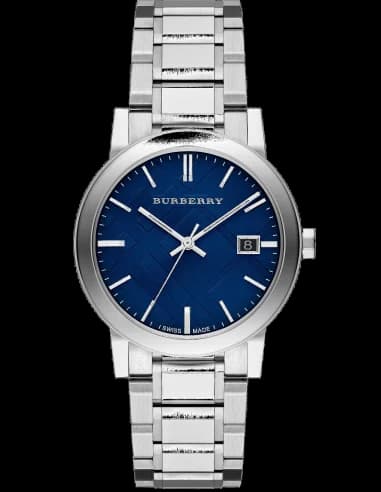 Montre Homme Burberry The City BU9031 Bracelet acier cadran bleu