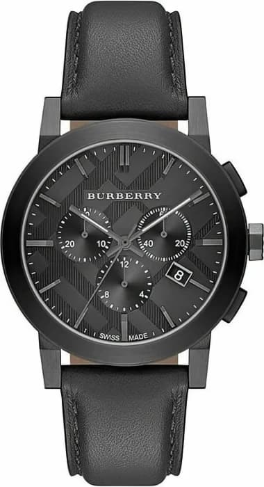 Burberry The City BU9364 Men's Watch Black Leather Strap