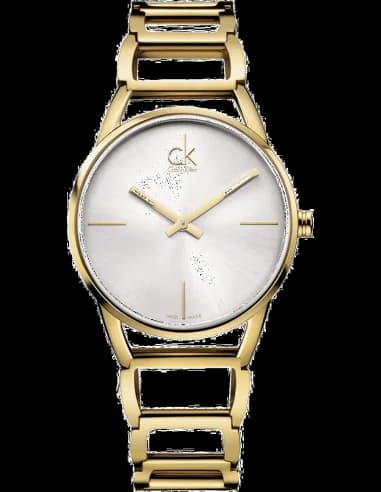 Montre Calvin Klein K3G23526 dorée à bracelet jonc ajouré