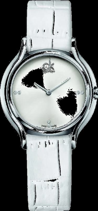 Montre Femme Calvin Klein Skirt K2U231KW Cuir Blanc Swiss Made