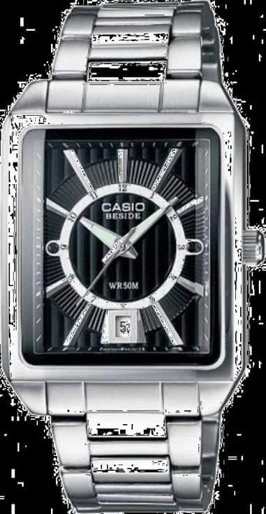 Montre Homme Casio Collection Beside BEM-120D-1AVEF Bracelet Acier Inoxydable
