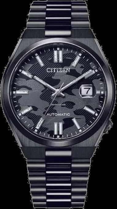 Montre Automatique Citizen Tsuyosa Camouflage NJ0155-87E cadran noir