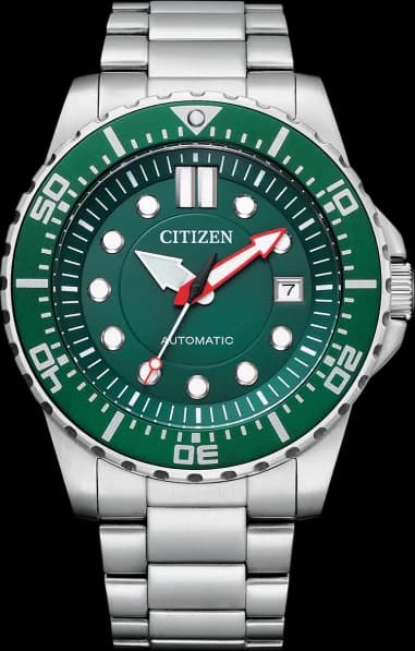 Citizen NJ0129-87X Automatic Sport Green Dial Stainless Steel Men's Watch