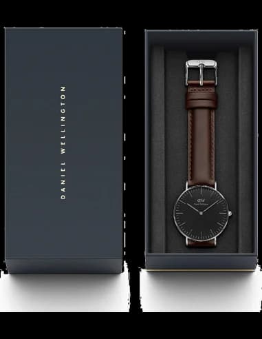Montre Daniel Wellington Classic Black Bristol Silver DW00100131