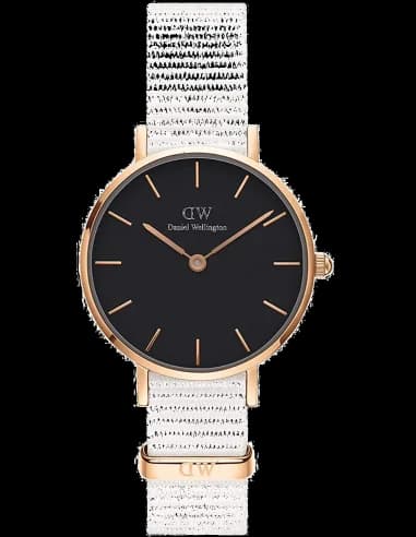 Montre Daniel Wellington Classic Dover DW00100314 bracelet nylon blanc