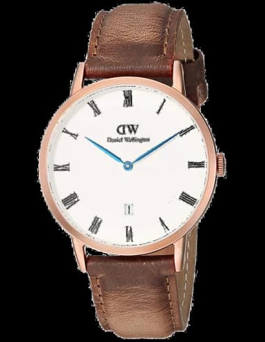 Montre Daniel Wellington Dapper DW00100115 bracelet cuir marron