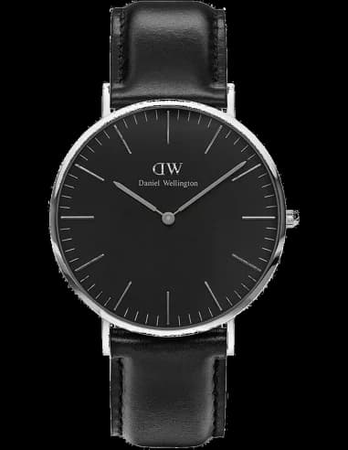 Daniel Wellington DW00100133 Classic Black Leather Strap Men's Watch