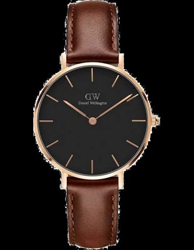 Daniel Wellington DW00100169 Brown Leather Strap Women's Watch