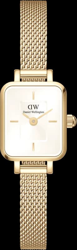 Daniel Wellington DW00100656 Quadro Mini Gold Milanese Mesh Women's Watch