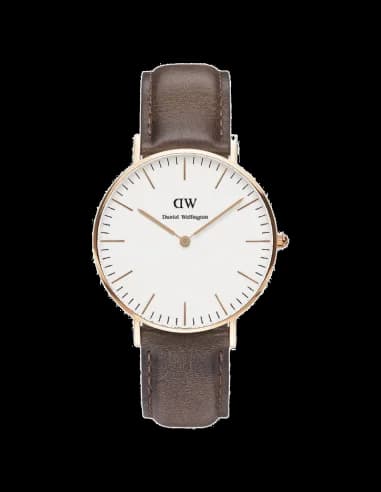 Montre Femme Daniel Wellington Classic Bristol 0512DW Bracelet en cuir marron