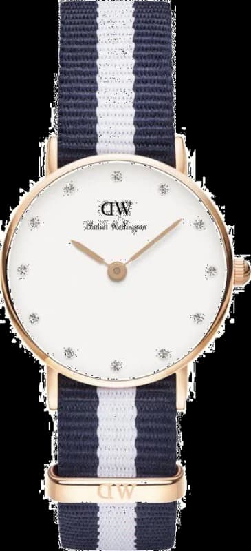 Montre Femme Daniel Wellington Classy Glasgow 0908DW Blanc