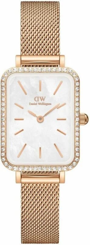 Daniel Wellington DW00100674 Quadro Lumine Rose Gold Crystal Women's Watch