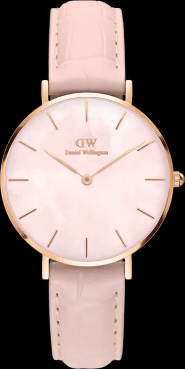 Daniel Wellington DW00100511 Petite Red 28mm Women's Watch Rose Pearl Dial