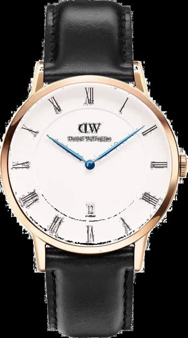 Montre Homme Daniel Wellington Dapper Sheffield 1101DW Lunette or rose