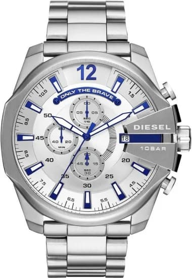 Montre Diesel DZ4477 Mega Chief en acier inoxydable brossé
