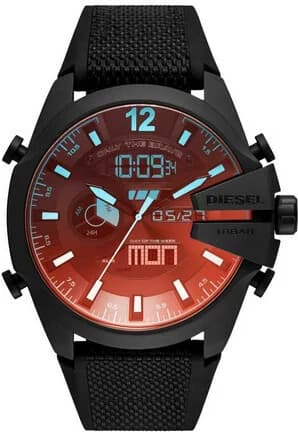 Diesel DZ4548 Mega Chief Black Silicone Strap Men's Watch